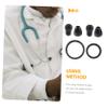 JECOMPRIS Stethoscope Diaphragm and Self-Expanding Ear Tip Replacement Set view 4