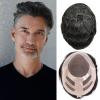 Ehairc Men's Hair System Bond Mono Lace PU Front #1B20 view 1