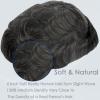 Ehairc Men's Hair System Bond Mono Lace PU Front #1B20 view 4