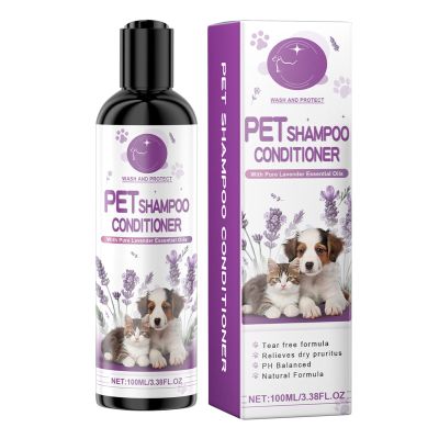 Natural Lavender Dog Shampoo & Conditioner, 100 ml