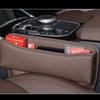 WENYINGLIHAI 2-Pack Seat Gap Storage Boxes for Porsche 911 Turbo (991), PU Leather with Cup Holders, D/Coffee view 2