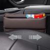 WENYINGLIHAI 2-Pack Seat Gap Storage Boxes for Porsche 911 Turbo (991), PU Leather with Cup Holders, D/Coffee view 3