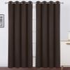 CHENMIAO Blackout Curtains, 40 x 290 cm, Brown view 1
