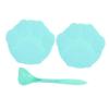 Milisten Green Silicone Pet Food Can Lids with Spoon, Dishwasher Safe view 1