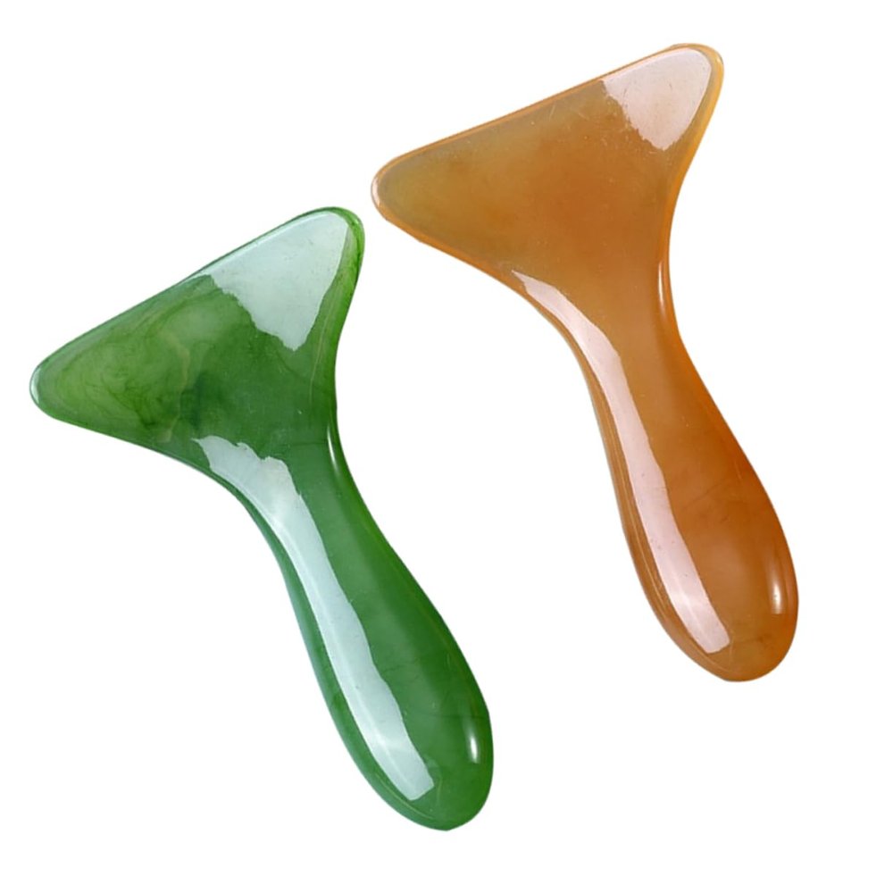 FRCOLOR Hand and Muscle Scraper, 2-Piece Wooden Gua Sha Set