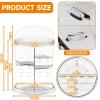 Ghjkldha Transparent Acrylic Makeup Organizer, 360-Degree Rotating view 2