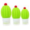 Baluue 3-Pack Cactus Silicone Travel Bottles, Leakproof, 50/70/100 ml view 1
