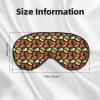 Sleep Eye Mask for Women and Men, Cute French Fries and Burger Design, Adjustable Soft Buckle, Blackout Travel Mask view 2