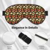 Sleep Eye Mask for Women and Men, Cute French Fries and Burger Design, Adjustable Soft Buckle, Blackout Travel Mask view 3