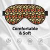 Sleep Eye Mask for Women and Men, Cute French Fries and Burger Design, Adjustable Soft Buckle, Blackout Travel Mask view 4