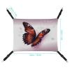 JTREHY Adjustable Butterfly Print Pet Hammock with Metal Hooks view 2
