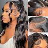 13x4 13x6 Transparent Lace Front Body Wave Wig, 30 32 34 36 Inch, 4x4 Closure, 360 Human Hair Lace Front Wig, 13x4 HD Lace, 32 Inch, 180% Density view 3