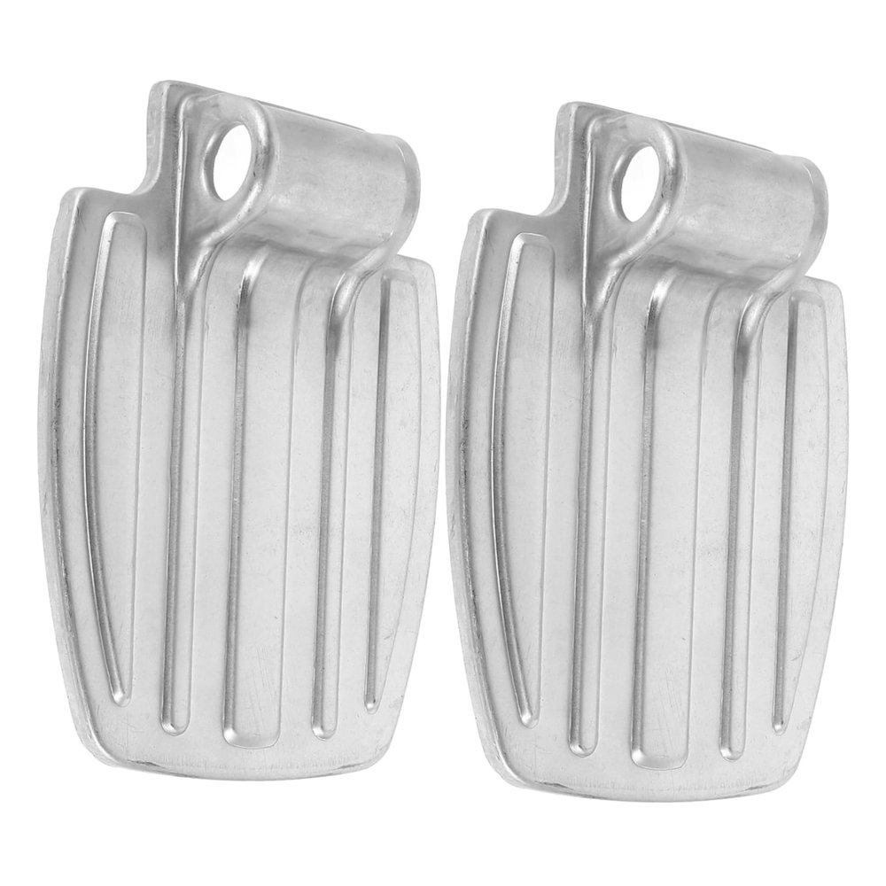 FRCOLOR Silver Alloy Wheelchair Footrest with Large Footplate