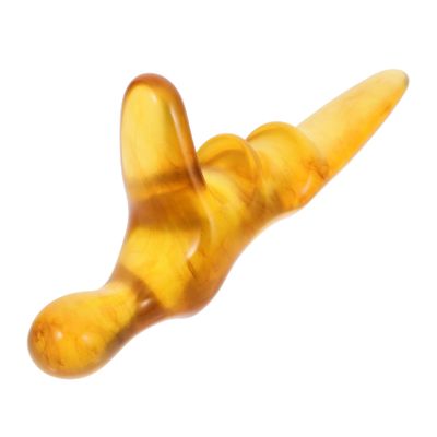Resin Foot Massage Tool, Ergonomic, Light Brown, Yoga Stick