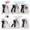 EPOTRDCV Foldable Senior Rollator with Leather Seat, Lightweight Upright Walker for Outdoor Use, Height-Adjustable view 2