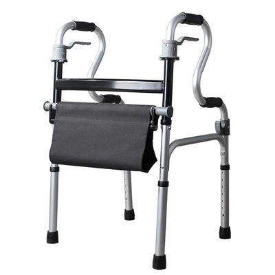 EPOTRDCV Foldable Senior Rollator with Wheels, Seat, Adjustable Height, 180 kg Capacity