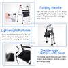 EPOTRDCV Foldable Senior Rollator with Wheels, Seat, Adjustable Height, 180 kg Capacity view 2