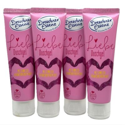 Dresdner Essenz Love Shower Gel, 4-Pack, 4 x 75 ml