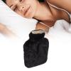 Nurnesy Hot Water Bottle with Plush Cover, 2 L Hot and Cold Compress Bag, Hand and Foot Warmer, Ideal for Menstrual Cramps, Neck and Shoulder Pain (Black) view 4