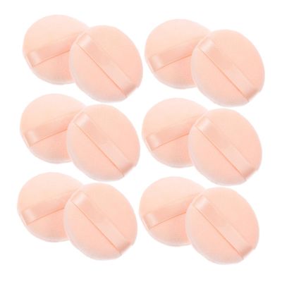 16 Cotton Powder Puffs and Loose Pink Setting Powder