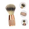 Healvian Men's Shaving and Beard Brush with Soft Nylon Bristles view 3