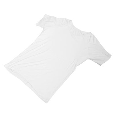 FRCOLOR Men's V-Neck Undershirt with Sweat Pads, Breathable Chinlon, Slim Fit
