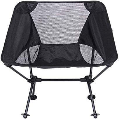 Garden Folding Recliner, Outdoor Camping Chair, Aluminum Fishing Chair, Ultralight Portable Aviation Folding Chair (Red/Black)