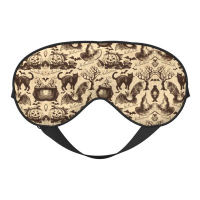 Witch Hat Sleep Eye Mask, Adjustable, Smooth and Soft, Reversible Eye Cover for Rest and Travel