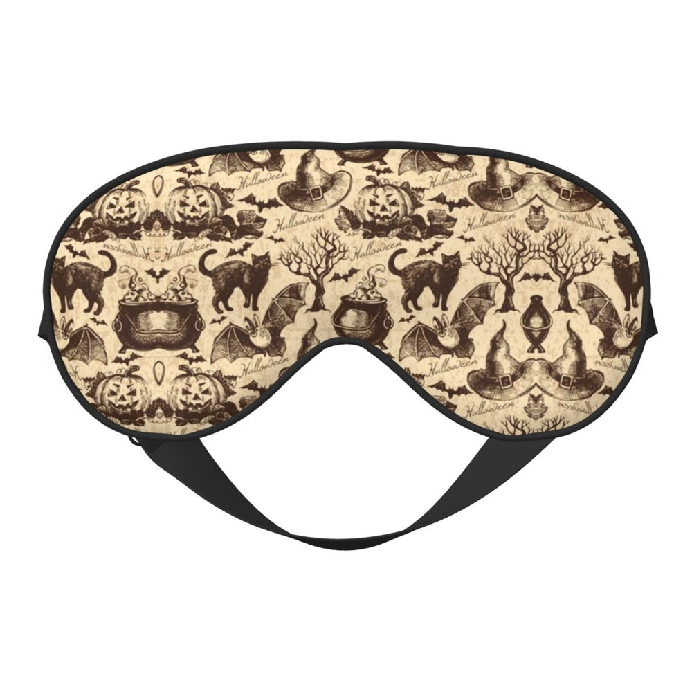 Witch Hat Sleep Eye Mask, Adjustable, Smooth and Soft, Reversible Eye Cover for Rest and Travel
