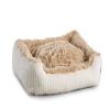 Gutekissen Shaggy Dog Bed for Small Dogs, Washable Dog Cushion, Choice of Color and Size (XL - 100 x 75, Beige) view 2