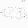 Gutekissen Shaggy Dog Bed for Small Dogs, Washable Dog Cushion, Choice of Color and Size (XL - 100 x 75, Beige) view 3