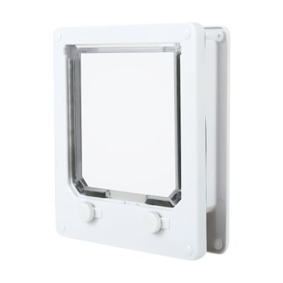 Cat Door, Cat Flap - 4-Way Locking Pet Door