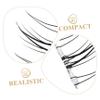 FRCOLOR Curl Lash Strip False Eyelashes for Women, Glue-Free Lash Clusters, Compact False Lashes, Easy Application view 2