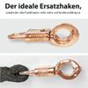 Panic Snap Hook for Horse Lead Rope, Rose Gold, 1 view 3