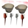 AUTSUPPL 6-Piece Hair Dyeing Set, Random Style, with Hair Dye Bowls and Comb, Plastic, Washable and Reusable, Random Color view 3