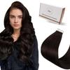 Hetto Human Hair Tape Extensions 55 cm, 50 g, Brown #2 view 1
