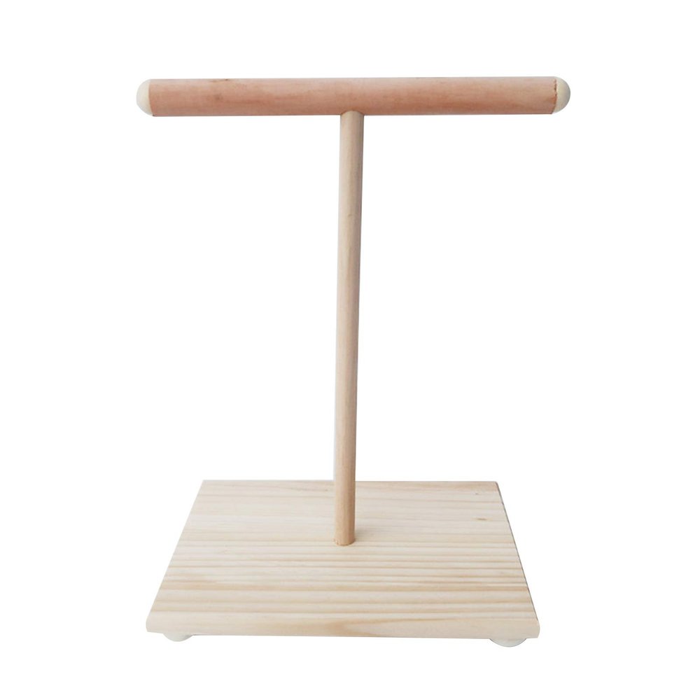 Wooden Parrot Perch for T-Stands, Bird Training and Foot Wear-Down