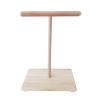 Wooden Parrot Perch for T-Stands, Bird Training and Foot Wear-Down view 1