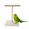 Wooden Parrot Perch for T-Stands, Bird Training and Foot Wear-Down view 2