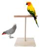 Wooden Parrot Perch for T-Stands, Bird Training and Foot Wear-Down view 3