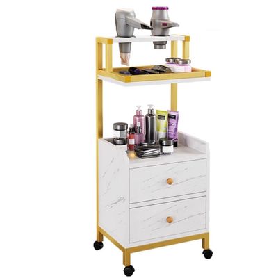 PUFAHAU Salon Trolley with Wheels and Drawers