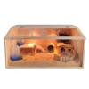 Pet Cage with Feeding Box, Habitat and Play Area, Top-Opening Hamster Cage, 60 x 40 x 40 cm view 1