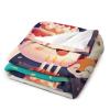 Fox and Panda Birthday Cake Flannel Fleece Blanket, Soft Blanket for Couch, Bed, or Sofa, 100 x 130 cm view 3