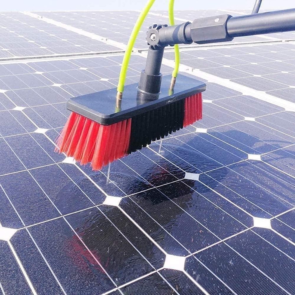 9 m Solar Panel Cleaning Pole Set with Telescopic Window Cleaning System
