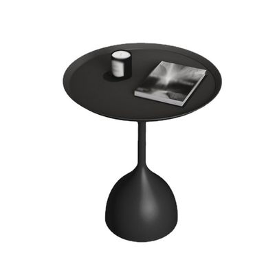 ALDDPWE Minimalist Round Nightstand, Small Bedside Table (A)