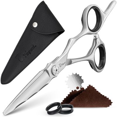 Fagaci Professional Hair Scissors, 4.5-Inch Japanese Steel, Sharp Blades