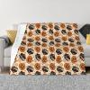 Cat Pumpkin Halloween Throw Blanket for Couch, Soft Plush Flannel, 50 x 40 in view 1