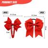 4 Red Butterfly Hair Clips and 1 Red Butterfly Hair Tie for Girls view 2