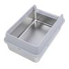 ZJchao Stainless Steel Cat Litter Box with High Sides and Scoop, Small view 1