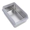 ZJchao Stainless Steel Cat Litter Box with High Sides and Scoop, Small view 2